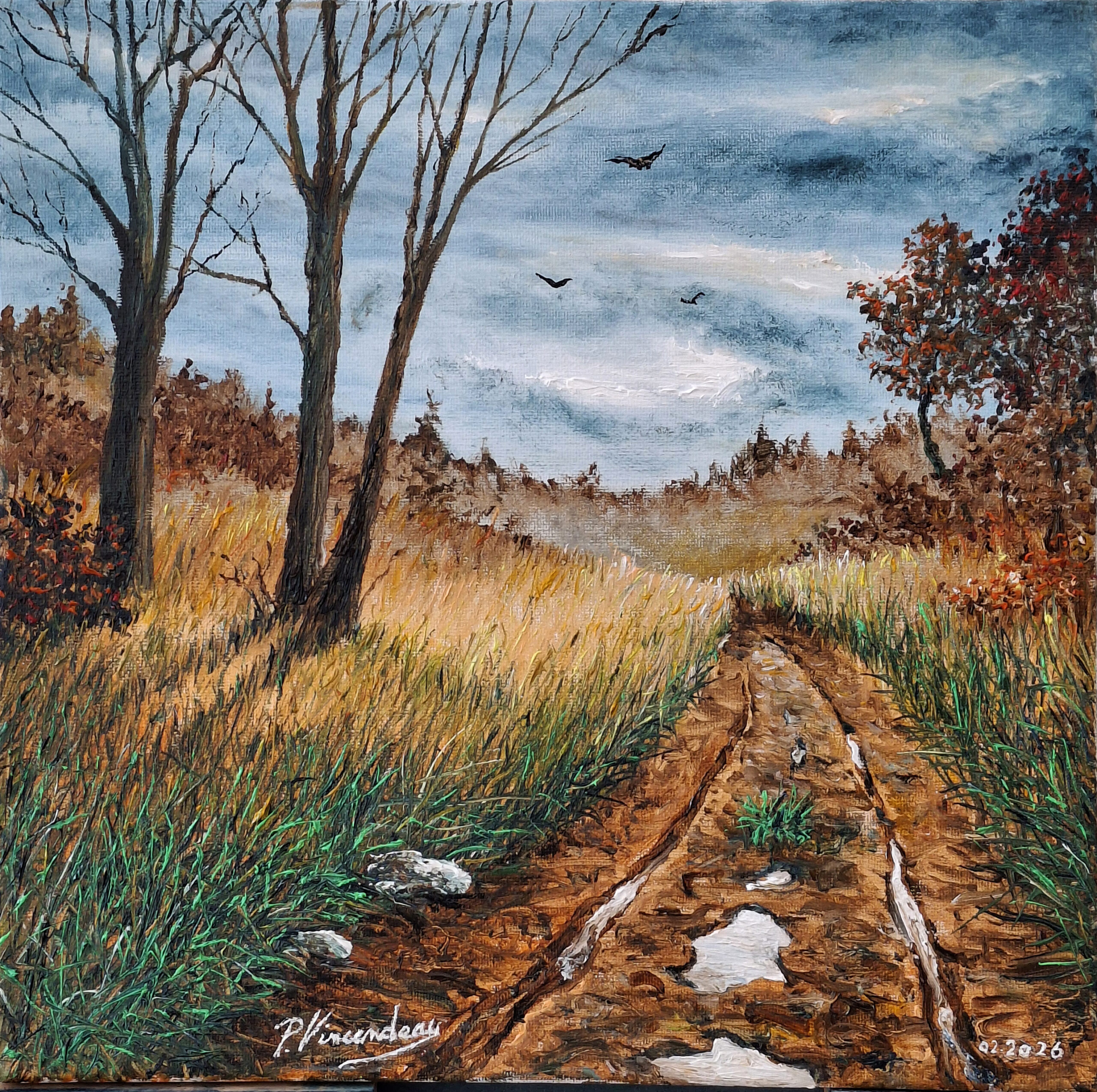 @PHILIPPE-VINCENDEAU - Petit chemin de terre-30x30
