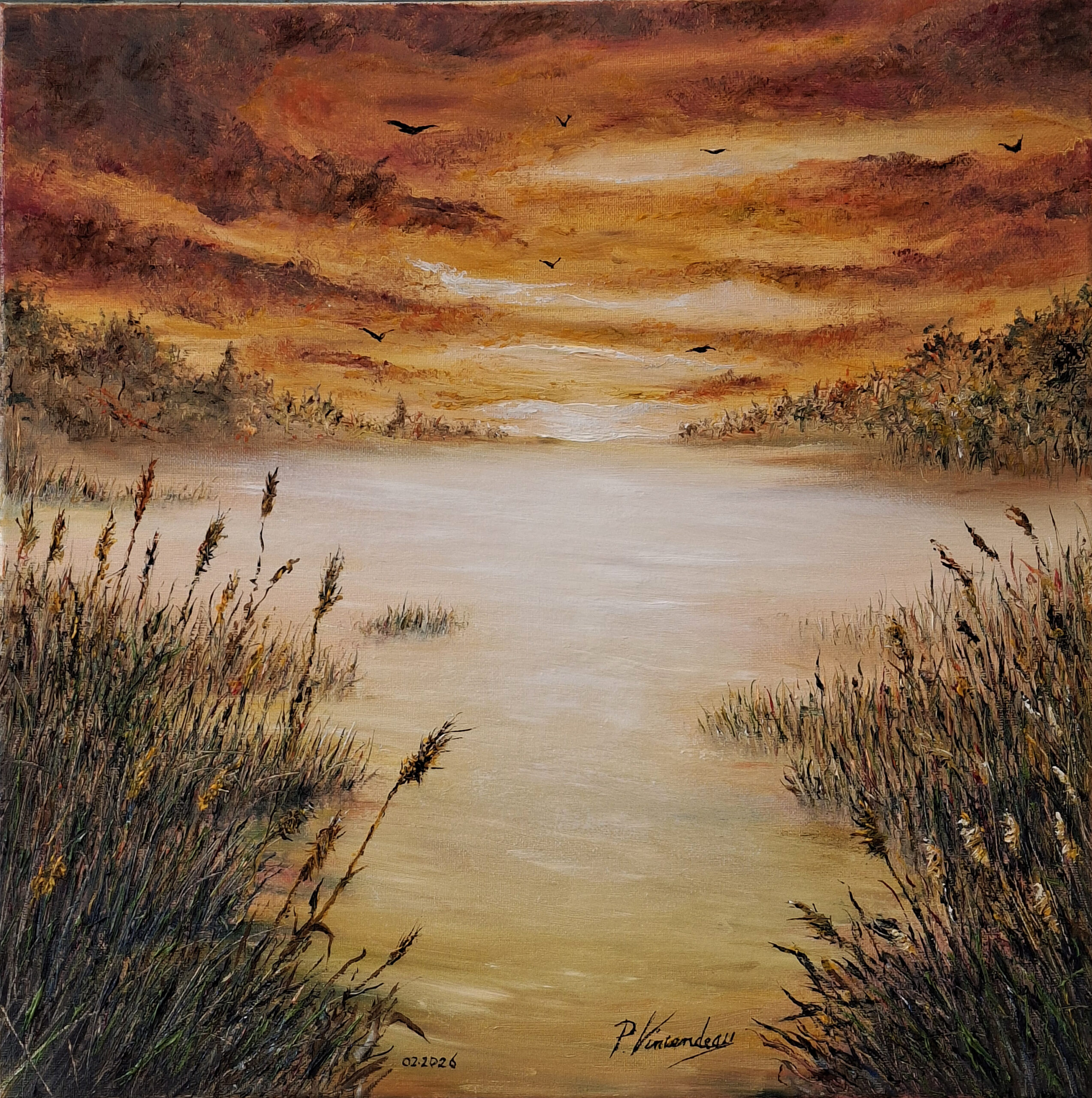 @PHILIPPE-VINCENDEAU - brouillard sur le lac-40x40